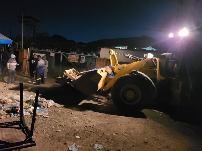 LCC DEMOLISHES ILLEGAL STRUCTURES AT COMESA MARKET