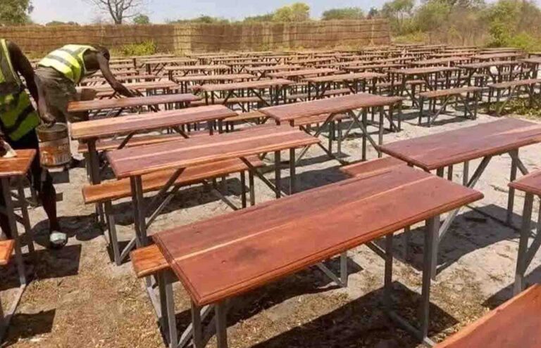 NALOLO DISTRICT RECEIVES 1,610 DESKS UNDER  CDF